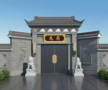 Chinese Style Facade Element-ID:413045887