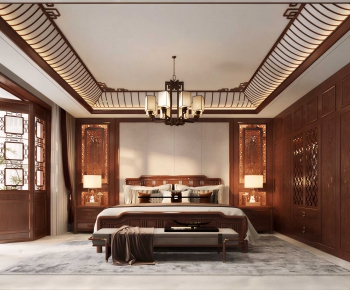 New Chinese Style Bedroom-ID:100169904