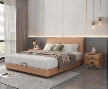 Modern Double Bed-ID:552155978