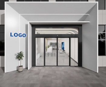 Modern Facade Element-ID:644369118