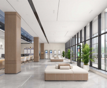 Modern Office Reception Desk-ID:609957931