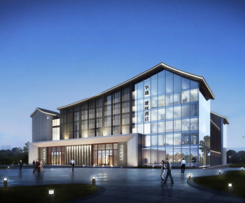 New Chinese Style Appearance Of Commercial Building-ID:716484078