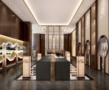 New Chinese Style Lobby Hall-ID:891740337