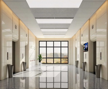 Modern Office Elevator Hall-ID:306630173