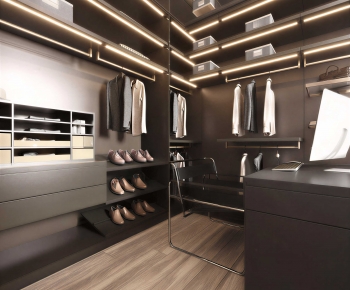 Modern Clothes Storage Area-ID:904062995