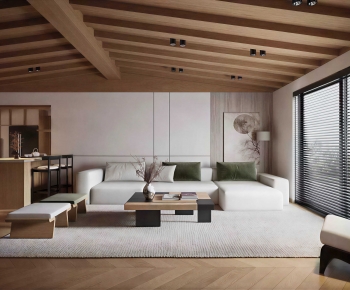 New Chinese Style A Living Room-ID:527961979