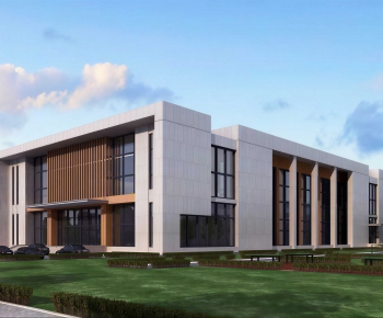 Modern School Building-ID:342597013