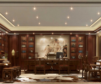 New Chinese Style Manager's Office-ID:727204085