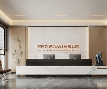 Modern Office Reception Desk-ID:337765934
