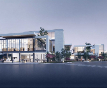 Modern Appearance Of Commercial Building-ID:525739912