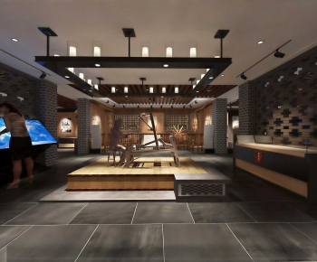 New Chinese Style Exhibition Hall-ID:214531902
