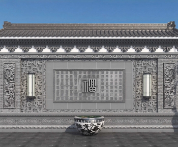 New Chinese Style Landscape Wall-ID:170918942