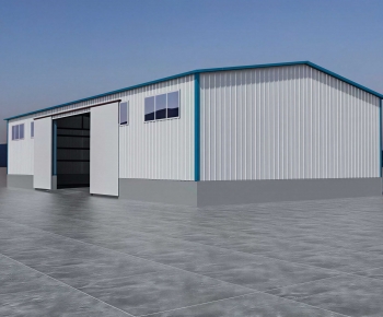 Modern Industrial Building-ID:516660239