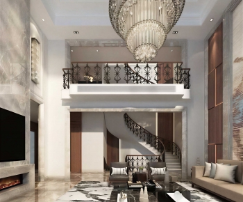 New Chinese Style A Living Room-ID:831912042