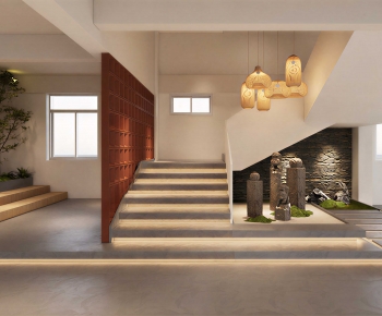 New Chinese Style Stairwell-ID:830514911