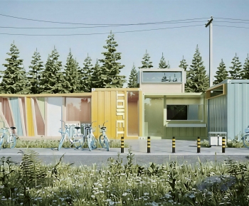 Modern Appearance Of Commercial Building-ID:198550221