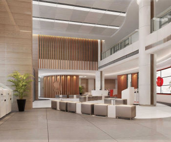 Modern Office Reception Desk-ID:365238903