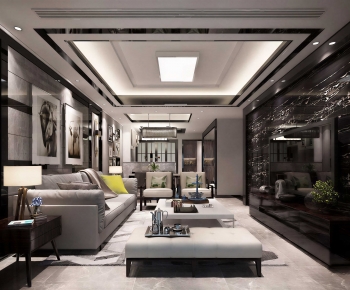 Modern A Living Room-ID:282201059