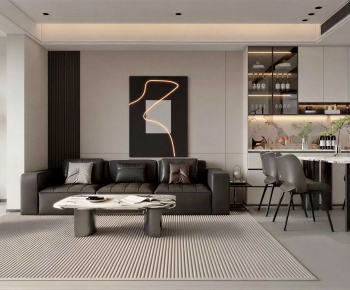 Modern A Living Room-ID:697734129