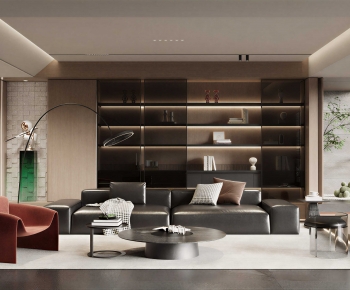 Modern A Living Room-ID:751493937