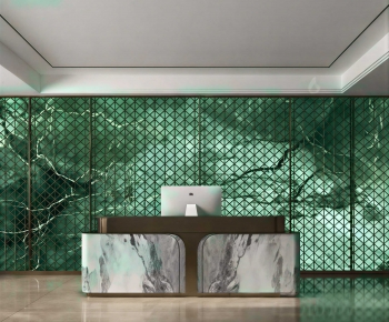 Modern Office Reception Desk-ID:199609043