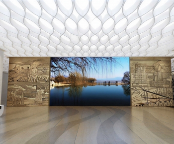 Modern Exhibition Hall-ID:191791069