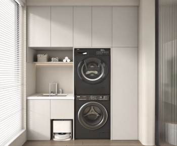 Modern Laundry Cabinet-ID:706545117