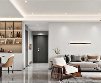 Modern A Living Room-ID:906109833