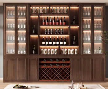 New Chinese Style Wine Cabinet-ID:685647965