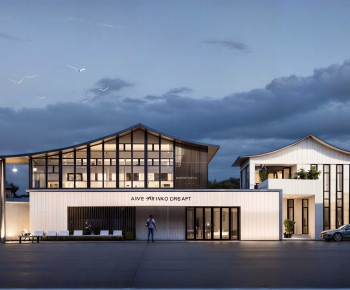 New Chinese Style Facade Element-ID:756480936