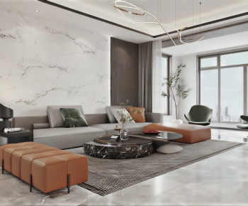 Modern A Living Room-ID:593224054