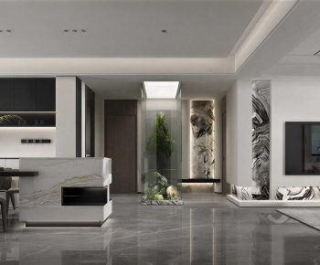 Modern A Living Room-ID:584393982