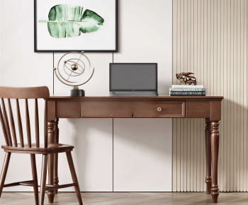 Modern Computer Desk And Chair-ID:675904994