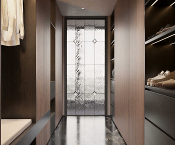 Modern Clothes Storage Area-ID:387278083