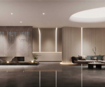 Modern Office Reception Desk-ID:504045967