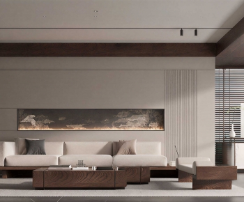 New Chinese Style A Living Room-ID:158039098