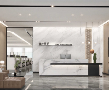Modern Office Reception Desk-ID:798945904