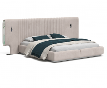 Modern Double Bed-ID:994660972
