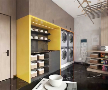 Modern Balcony Laundry Room-ID:954102048