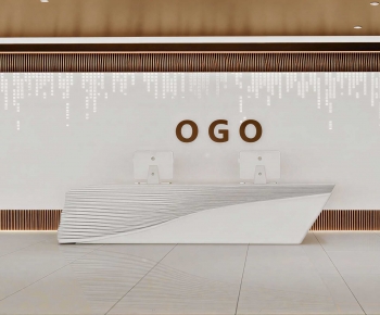 Modern Office Reception Desk-ID:260972988