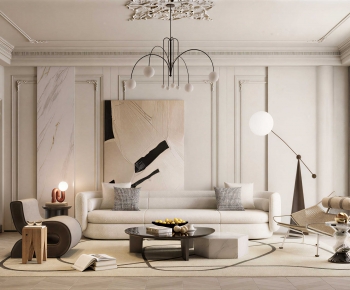 French Style A Living Room-ID:403170117