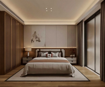 New Chinese Style Bedroom-ID:242230893