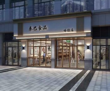 New Chinese Style Facade Element-ID:300385008