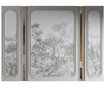 French Style TV Wall-ID:168203127