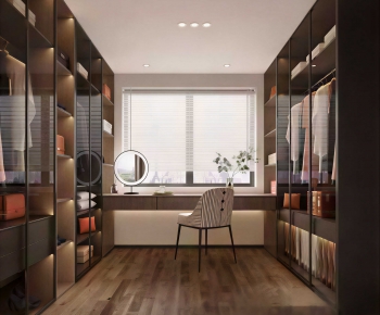 Modern Clothes Storage Area-ID:600895888