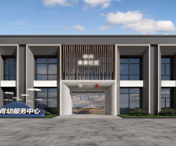 New Chinese Style Facade Element-ID:720494039