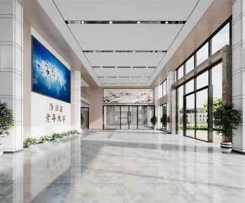 Modern Office Reception Desk-ID:660943989