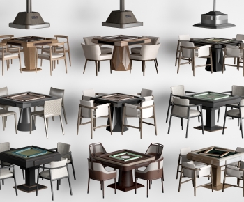 Modern Mahjong Tables And Chairs-ID:214796071