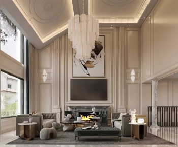 Simple European Style A Living Room-ID:679925929