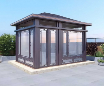 New Chinese Style Glass Sun Room-ID:155077935